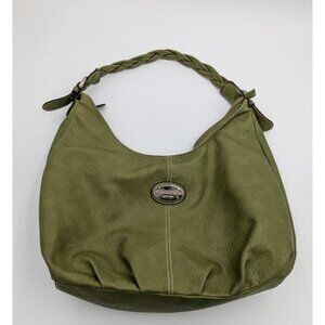 Rosetti Purse Shoulder Bag Green Faux Leather Hobo
